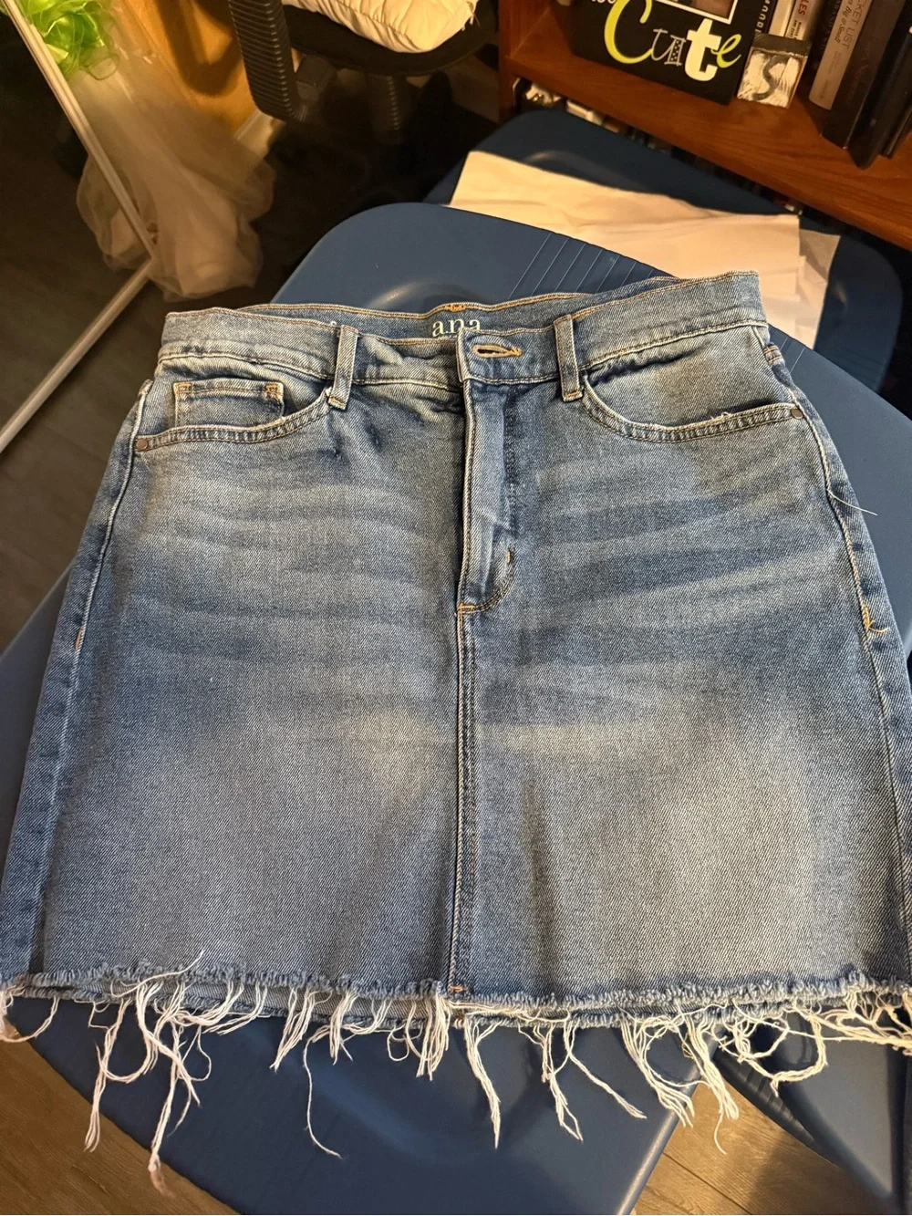 2 jean skirts one Tommy Hilfiger and one ANA Denim Mini Skirt